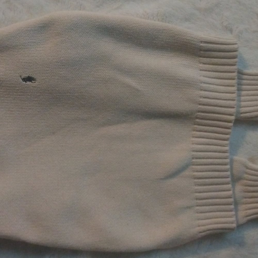 1 polo sweater pullover , 1 polo sweater, 2 polo T- shirts, Est. 1989 hoodie.